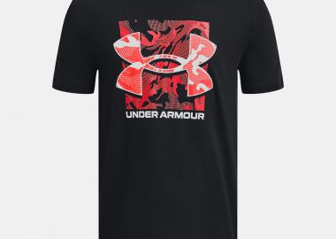 UNDER ARMOUR BOYS`BOX LOGO CAMO T-SHIRT ΜΑΥΡΟ - UNDER ARMOUR - 